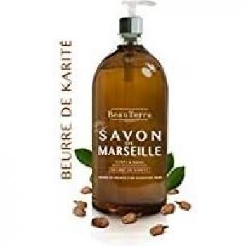 Beauterra Savon De Marseille Liquide Surgras Géranium Rosé 300ml