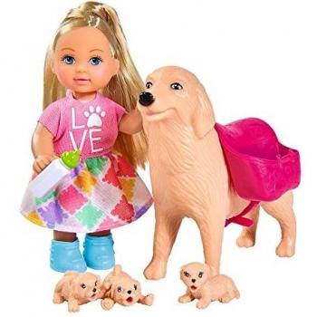Barbie Fashionista Poupée – Simba & Chiots – Rose/Marron – 3+