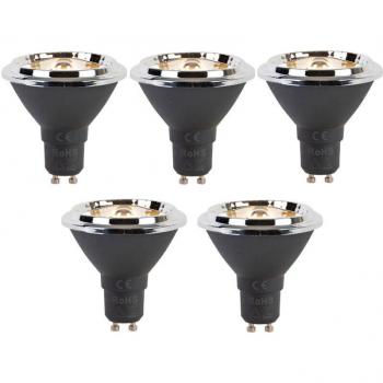 Gu10 AR70 6W 450LM 2700K – Set de 5 Bombillas LED Luedd