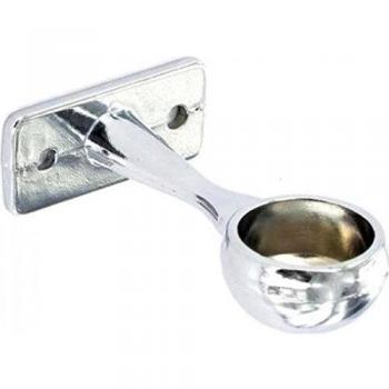 Securit Brand Towel Rail End Supports, 19mm Diameter, Chrome Plating (Set of 2)