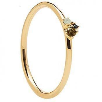 Anillo P DE PAOLA Lima Blush Gold AN01-194-16 Mujer Plata piedras color