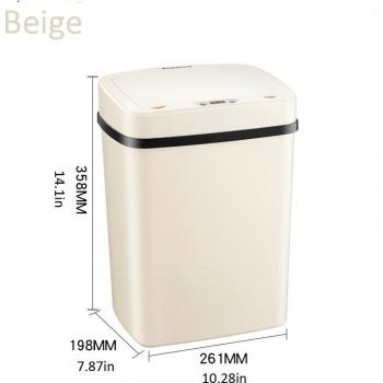 Rectangular Touchless Garbage Can 12L
