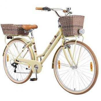 Ciclomotor urbano aluminio 28, sistema de cambios 7V, diseño retro