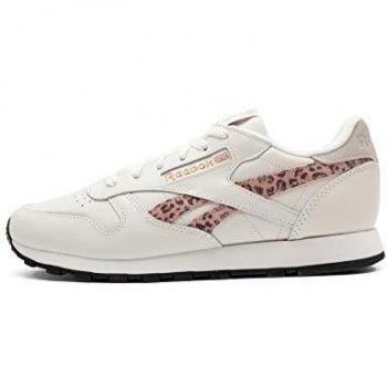 Reebok Classic Leather Damen Sneaker Chalk / Schwarz / Roségold 36