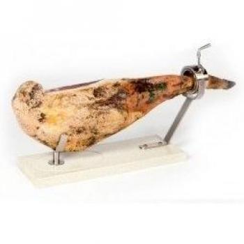 Roxton Jamonero Giratorio con Crema y Acabado Cromo Satinado Buarfe