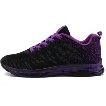 Fexkean Femme Fille Basket Mode Chaussure de Course Running Sport Basses Sneakers Multisports Outdoor Fitness Gym Noir Rose 38