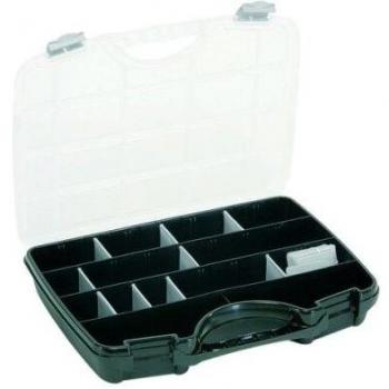 Raaco 715362 Allzweckkoffer 46 schwarz/silber/transparent
