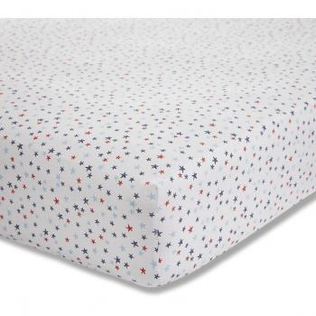 Bianca Star Full/California King Size Fitted Sheet, Blue