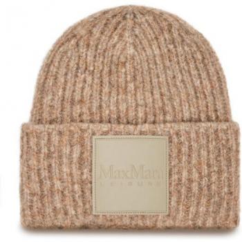 Max Mara Leisure Beanie mit Logo Beige