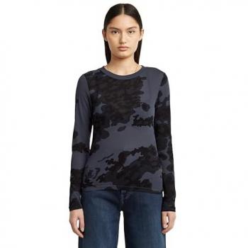 G‑Star T-Shirt Nero/Grigio Oscuro