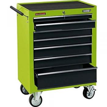 Draper 26 Mechanic's Roller Cabinet Green (7 Drawers)