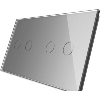Livolo EU Standard Double Glass Switch Panel
