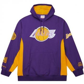 Los Angeles Lakers Mitchell & Ness Original Hoodie für Herren – Violett, Größe L