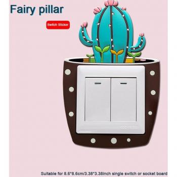 Luminous Cactus Socket Stickers