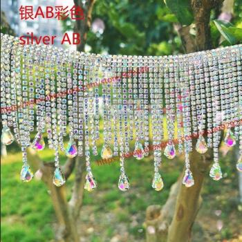 Adorno de Patio con Flecos de Cristal – Brillo Nupcial