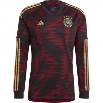 Camisa Oficial Adidas Alemania 2022-2023 Manga Larga Negra Large
