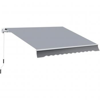 Toldo Anti-UV com Manivela Outsunny 3x2,5m
