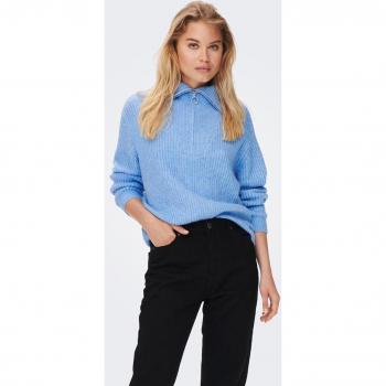 Maglia Only da donna con zip e collo a polo
