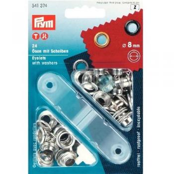 Silver 8mm Eyelet and Washer Pack