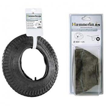 Pneu + chambre à air diamètre 400 mm pour brouette