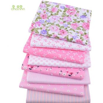 Pack de 8 Piezas de Tela de Algodón Impresa