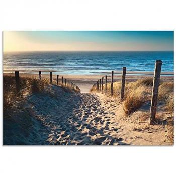 Strand Panorama: Nordsee abends – Outdoor Poster
