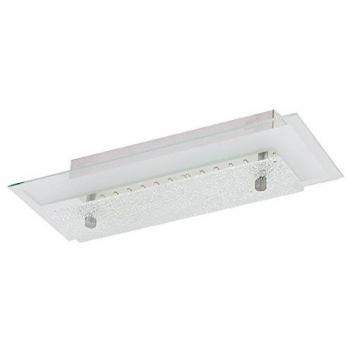 Eglo Deckenleuchte 9 × 6,5 cm – Weiß‑Silber‑Design