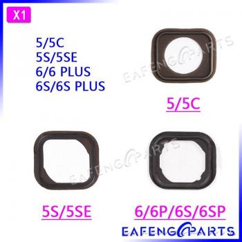 Fixation de bouton Home remplaçable en caoutchouc et silicone pour iPhone 5/6/7/8