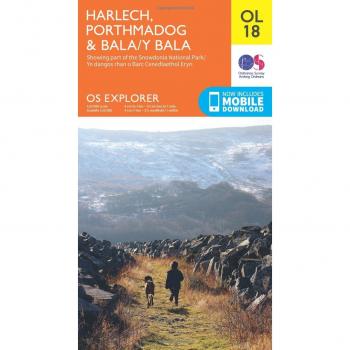 OS Explorer OL18 Harlech, Porthmadog & Bala
