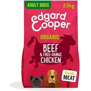 Edgar & Cooper Adult Dog Food with Organic Beef and Chicken 2.5kg