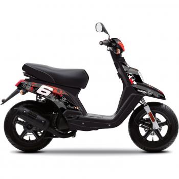Grafiche Stage6 Rosso e Nero per Yamaha BWS Booster 2004+