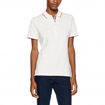 Tommy Hilfiger Dinah Polo SS, Polo Corto para Mujer, Blanco