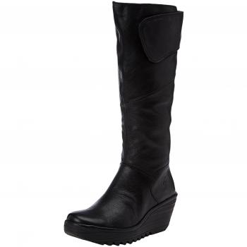 Fly London Yule Women's Tall Black Boots, Size 4 UK (37 EU)