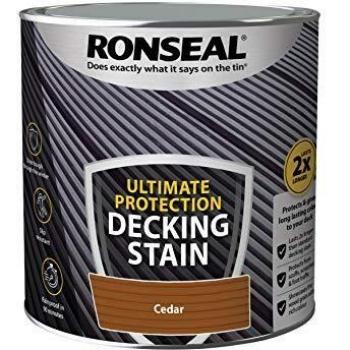Ronseal 2.5L, 5L Ultimate Protection Decking Stain Rich Colour Extra Tough Paint