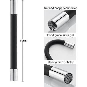 Aérateur de robinet G1/2 rotatif 360°, extension à économie d'eau