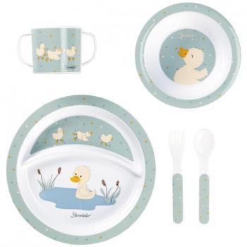 Set di Pappa Edda Anatra Steingrün