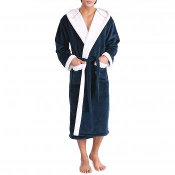 Albornoz de lujo Genuwin unisex con capucha
