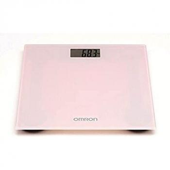 Omron HN289 Personenwaage – Große Anzeige, rutschhemmende Füße, extra flach, in Pink