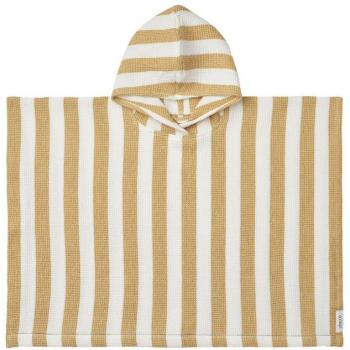 Poncho Paco Rayures Y/D Blanc / Jaune Mellow
