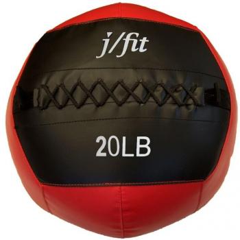 J/fit 20 LB Wall Ball, Red/Black