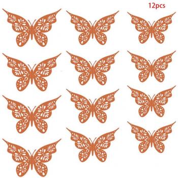 3D Hollow Out Butterfly Wall Decor Stickers