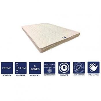 Matelas 120x200 x 10 cm Ferme pour Canapé Lit