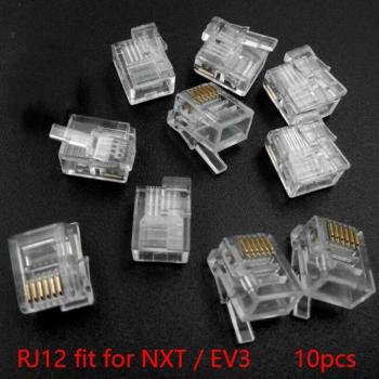 Conector de seis núcleos RJ12 6P6C con cabeza clara para NXT EV3