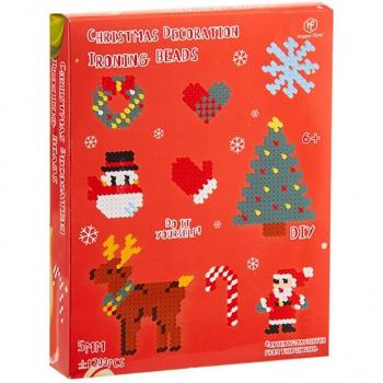 HappyFlute Perlen zum Bügeln 1200 Stück 5mm mit Weihnachts-Pegboards für Kinder ab 6 Jahren