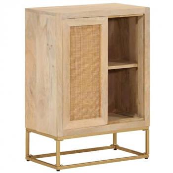 VidaXL Sideboard 55x30x76 cm aus massivem Mangoholz und Eisen
