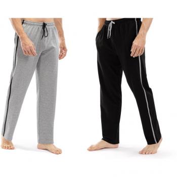 Milanoro Jogginghosen Duo – Herren – Schwarz/Grau – XL