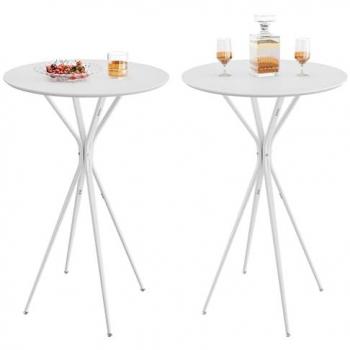Kitchen Countertop Round Table – Cloud White