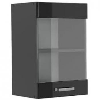 Armadio da cucina Vicco R-Line, Nero lucido, 40 cm
