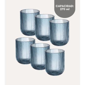 Vasos de Cristal Multicolores