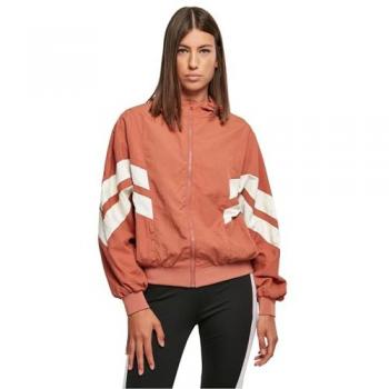 Urban Classics Damen Knitterjacke Terracotta/Whitesand XL